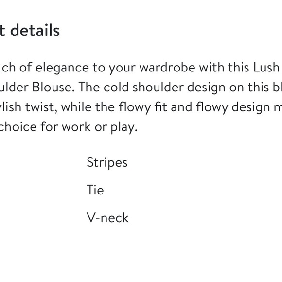 Lush Medium striped top Navy Blue, white, & silver - Picture 4 of 4